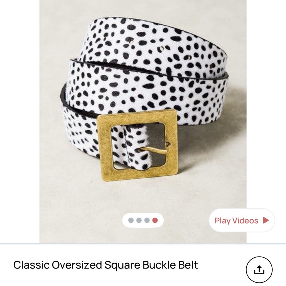 **SOLD**Classic Oversized Square Buckle Belts